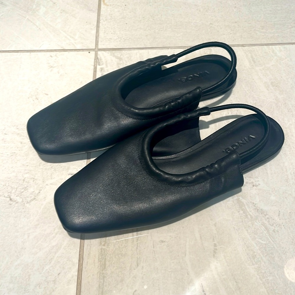 Vince Cadya square toe sling back flat size 7